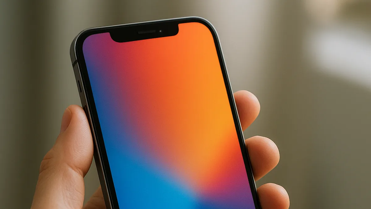 iPhone Duo being used by a person